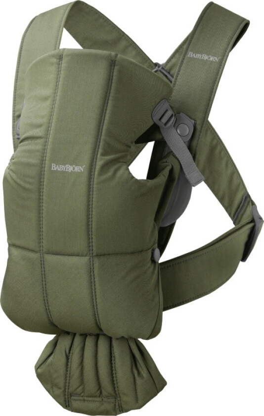 Babybjörn Mini Woven Baby Carrier, Dark Green