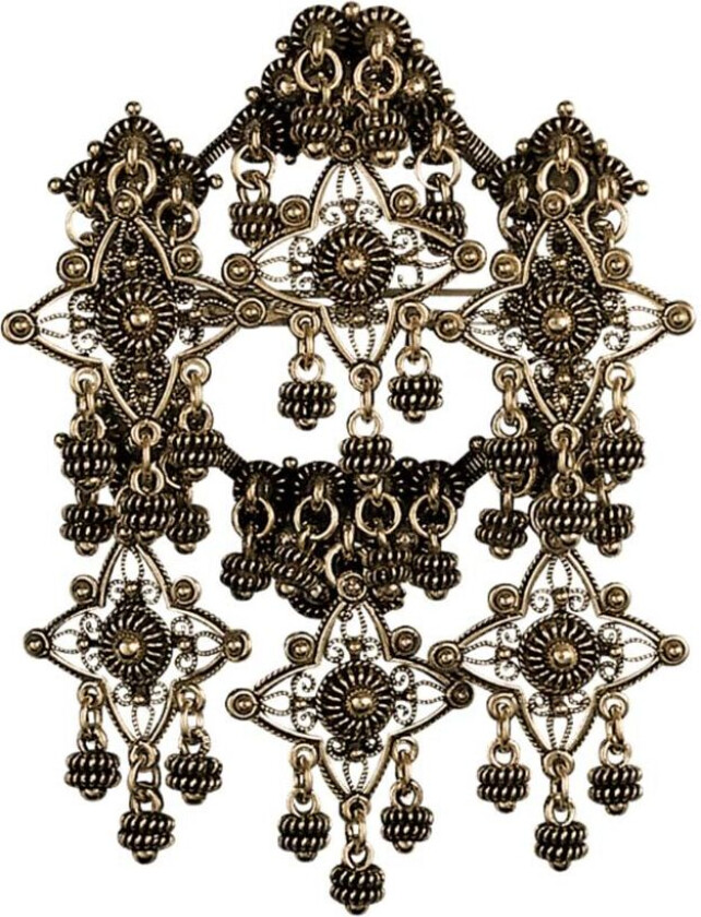 Bilde av Sølje/Bøheradsring Telemark i 830 antikkforgylt sølv