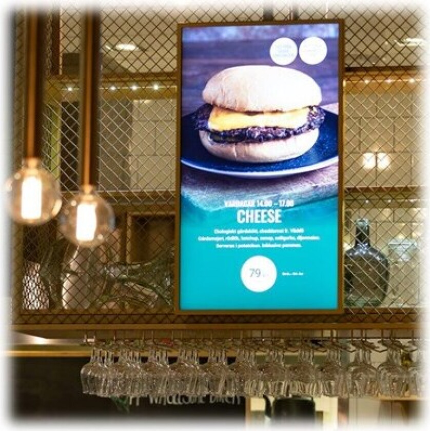 HI-ND Frontcover 65 - Frontdeksel for LCD-skjerm - 65 - hvit, RAL 9003 - for Samsung QB65B, QB65R-B, QH65R, QM65R