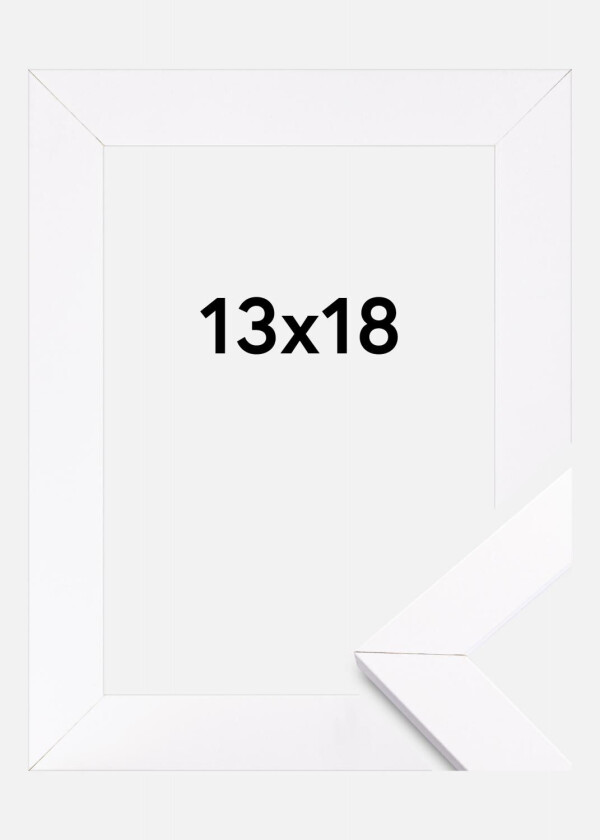 Ramme Stockholm Hvit 13x18 Cm