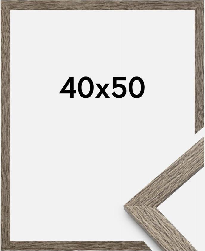 Ramme Stilren Akrylglass Dark Grey Oak 40x50 Cm