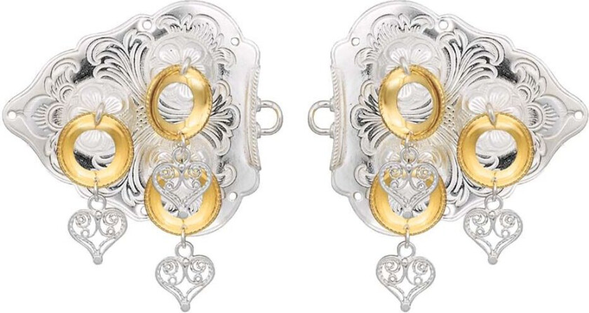 Hallingspenne Hallingdal i 830 hvitt og forgylt sølv