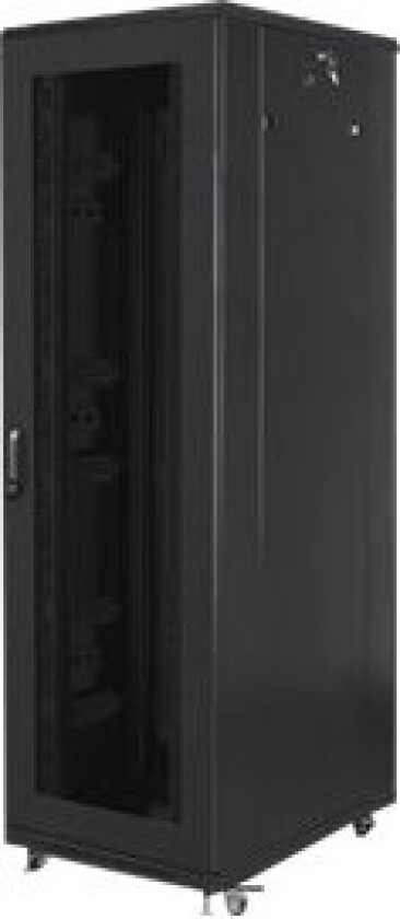 - Rack skap - svart, RAL 9004 - 42U - 19
