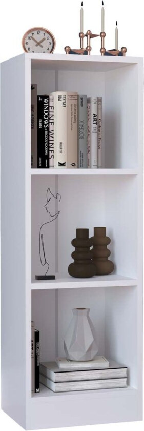 DilosS hylle 3 hyller hvit.