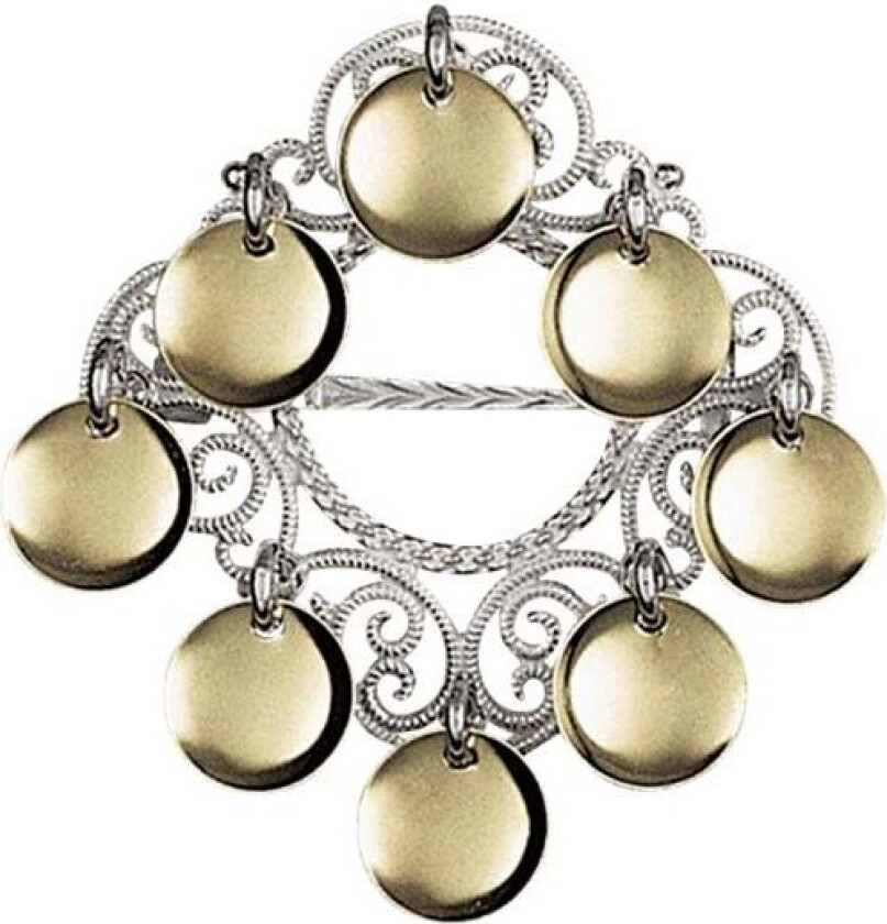 Barnesølje Nordland i 830 hvitt og forgylt sølv