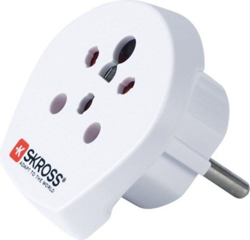 Jordet reiseadapter India, Danmark og Israel i EU