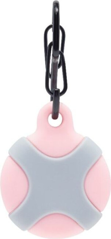 AirTag Silikonetui for dyr Rosa/Grå