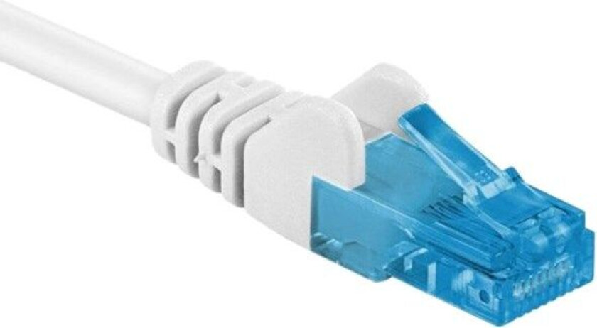 Halogenfri UTP-nettverkskabel Cat. 6a Hvit 0,5 m