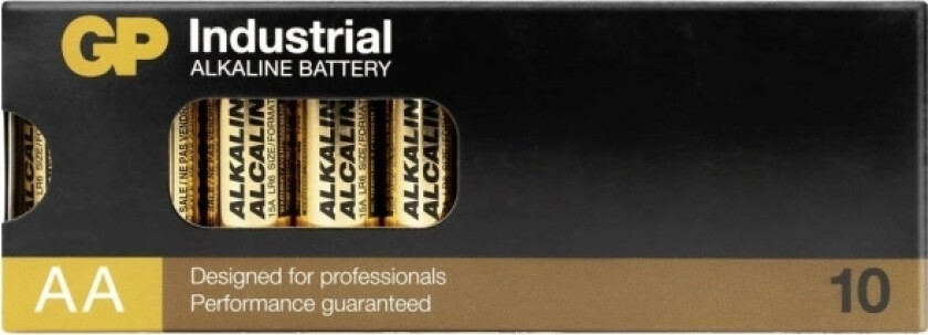AA-batteri GP Batteries Industrial Alkali-mangan 1.5 V 10 stk