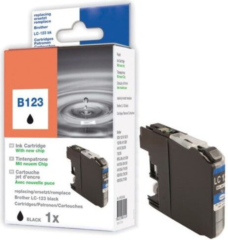 LC123BK Blekkpatron Svart