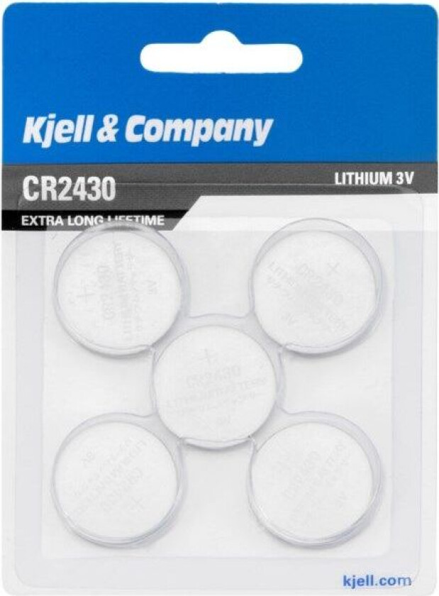 Litiumbatteri CR2430 5-pk.
