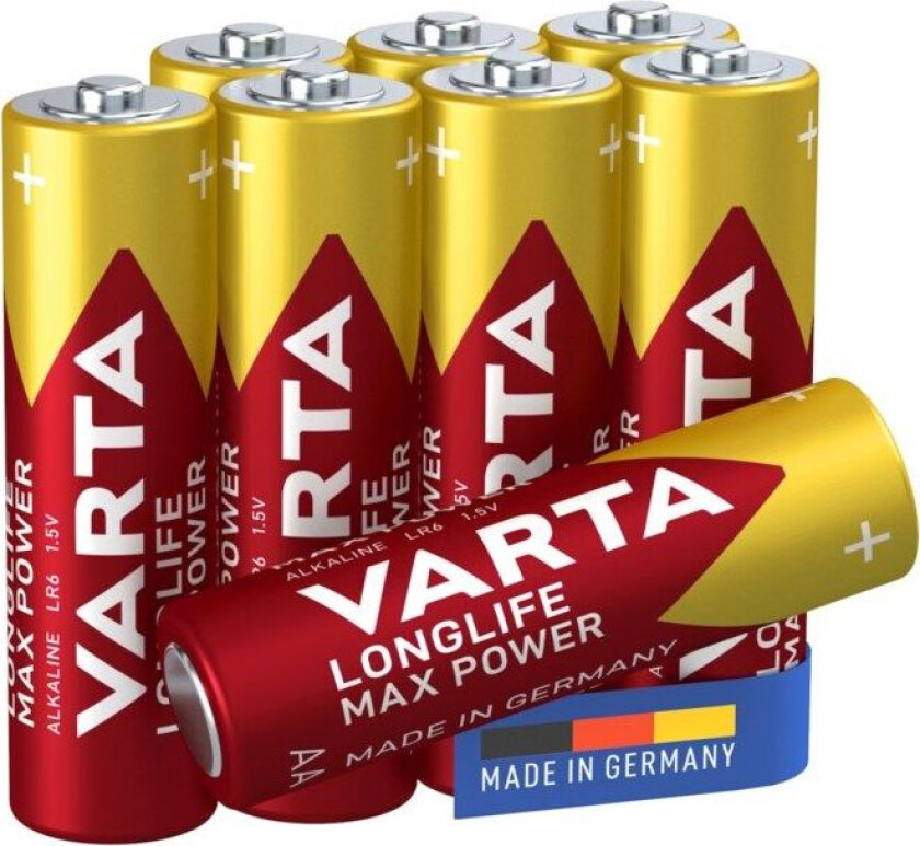 Longlife Max Power AA-batterier 8-pk.