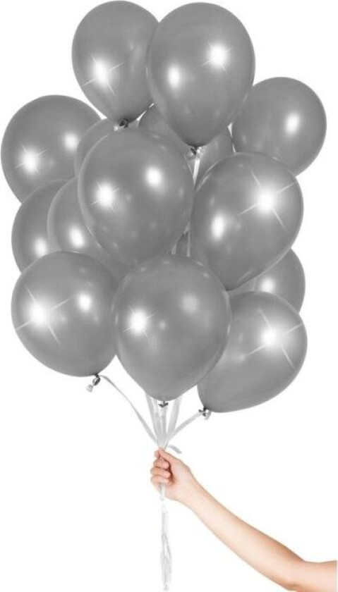 Ballonger 30-pk. Sølv