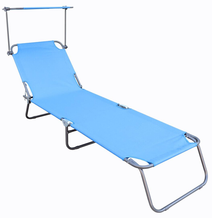 Lise solseng sammenleggbar med tak blå.