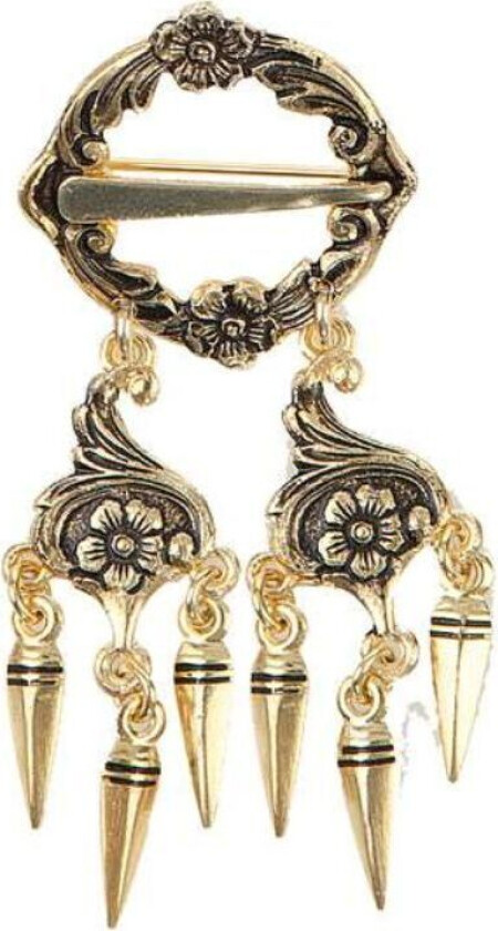 Løkenbunad, Sprette med heng i 925 forgylt sølv