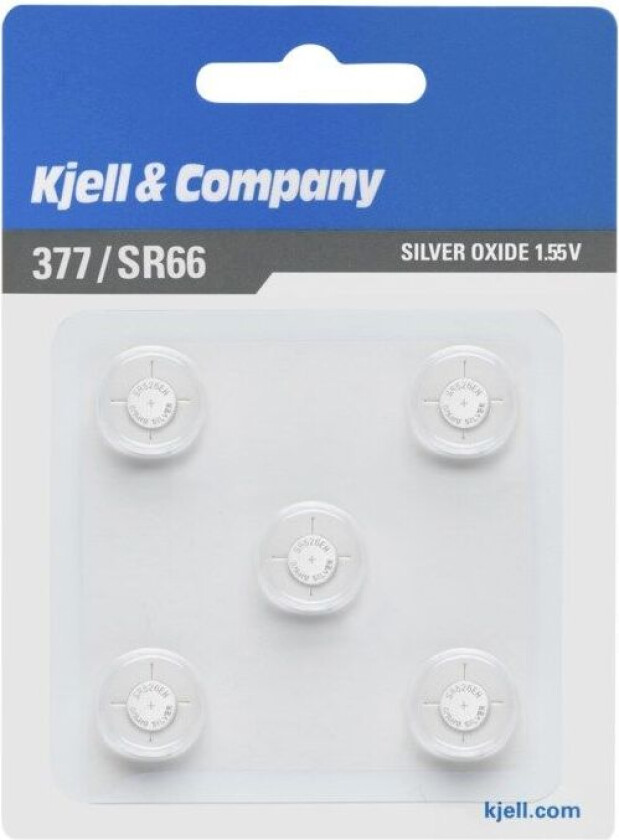 Knappcellebatteri SR626 (377) 5-pk.