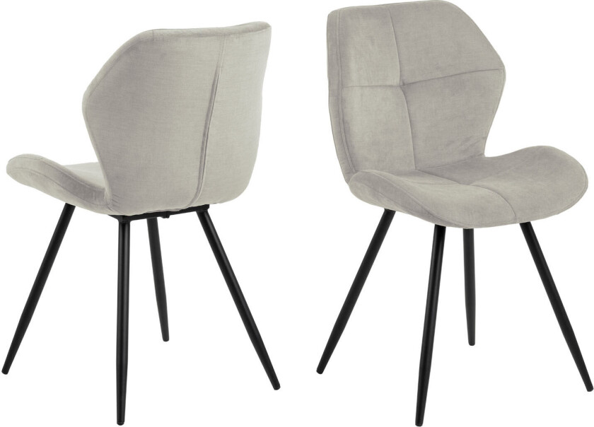Petri spisestuestoler beige, svart.