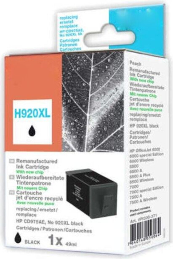 Blekkpatron tilsvarer HP 920 - Svart XL
