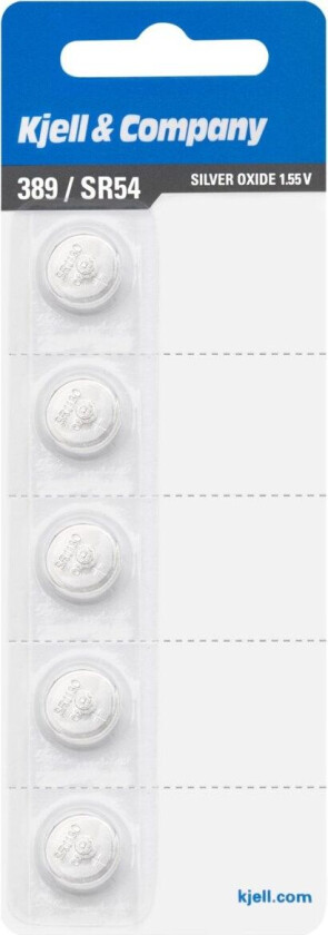 Knappcellebatteri SR54 (389) 5-pk.