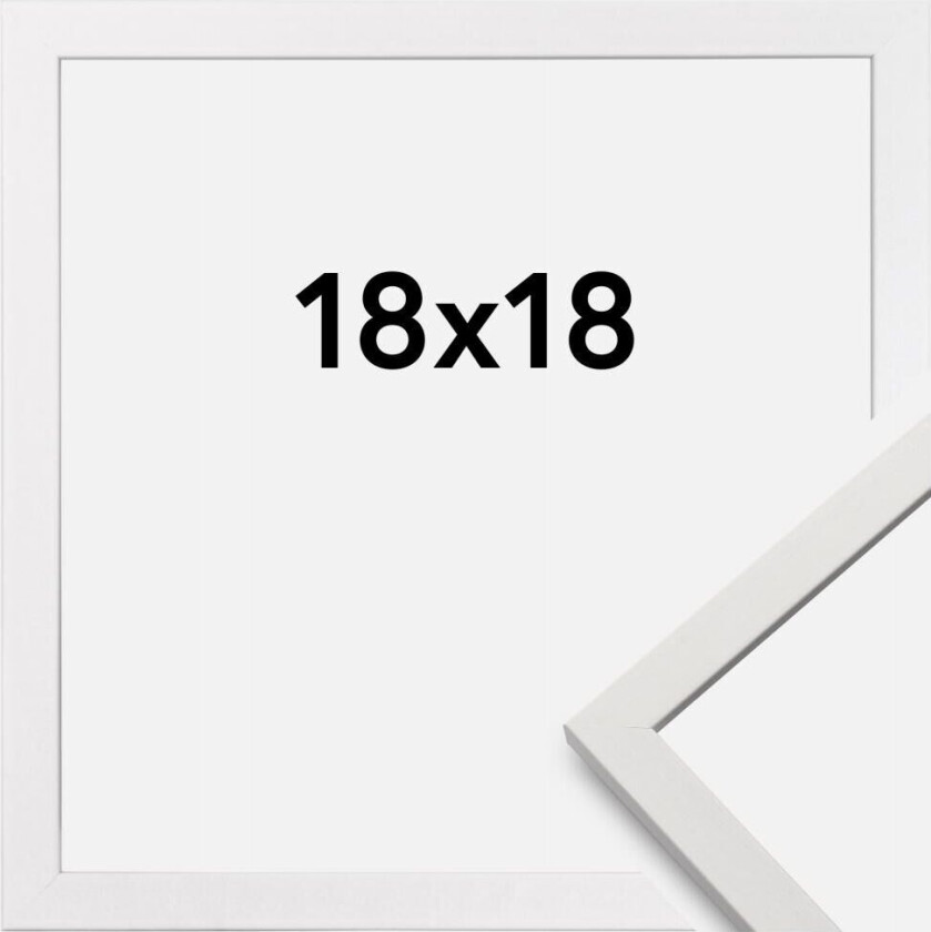 Ramme Edsbyn Hvit 18x18 Cm