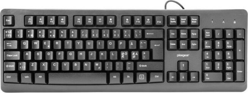 MK101 Kablet tastatur Svart