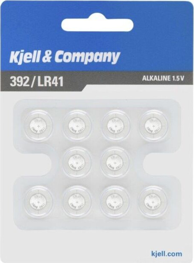 Kjell & Company Knappcellebatterier LR41 (392) 10-pk.