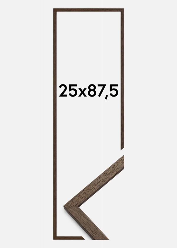 Ramme Edsbyn Akrylglass Valnøtt 25x87,5 Cm