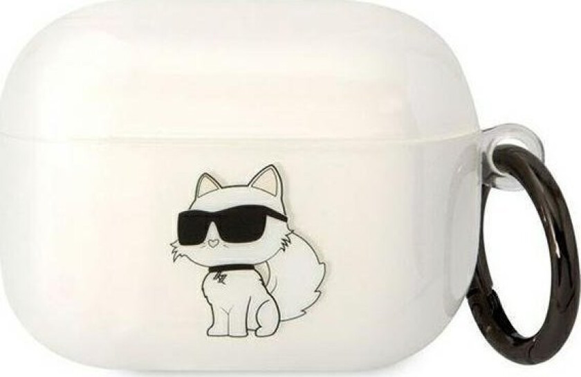 Karl Lagerfeld KLAPHNCHTCT Airpods Pro deksel gjennomsiktig Ikonik Choupette