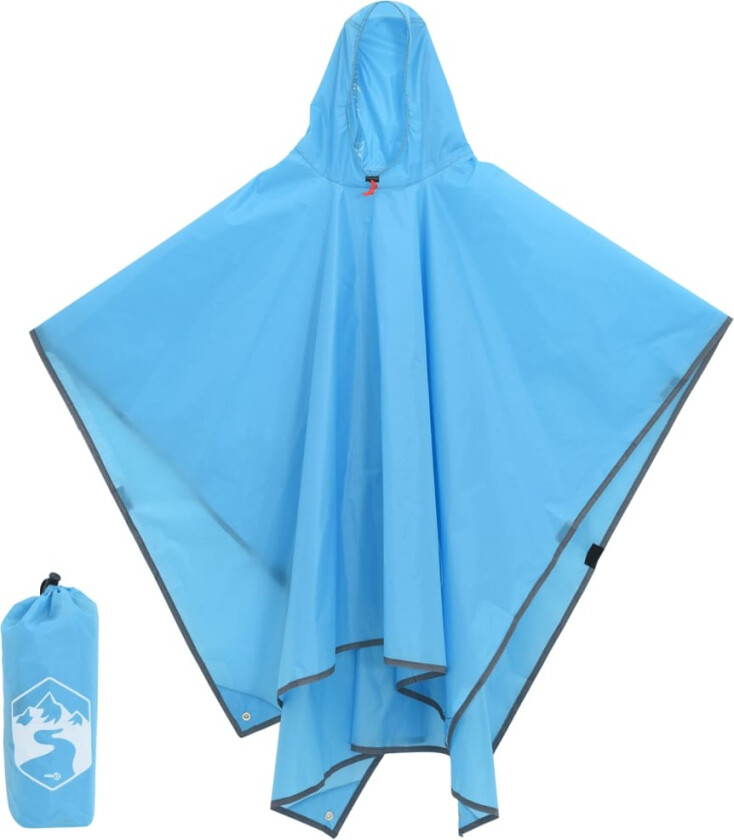 Regnponcho med hette 2-i-1 design 223x145 cm