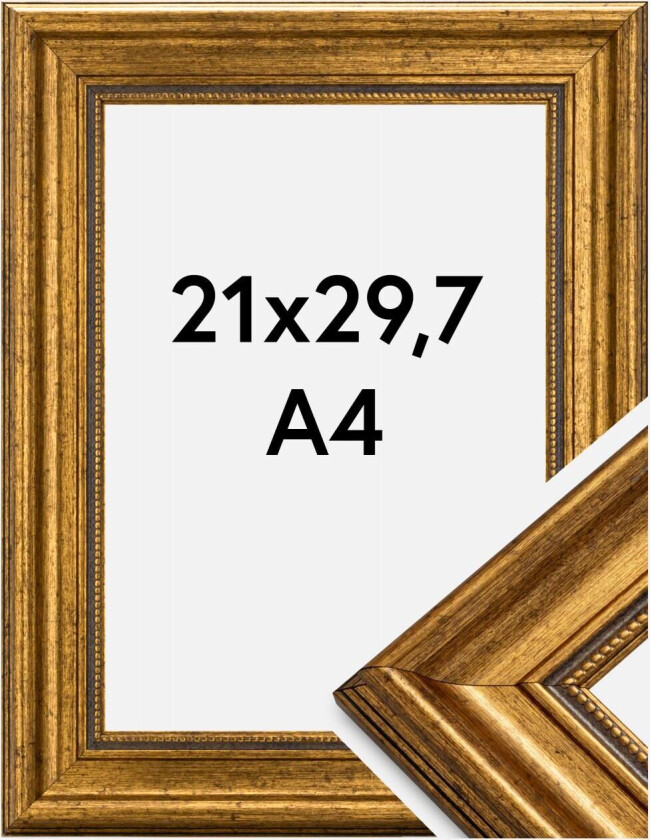 Ramme Rokoko Gull 21x29,7 Cm (A4)
