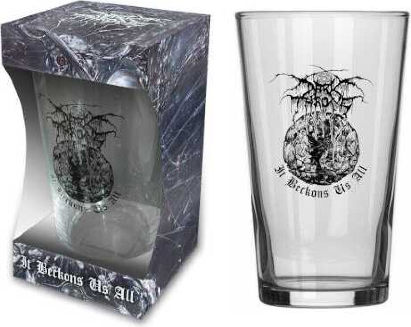 DARKTHRONE BEER GLASS - IT BECKONS US ALL (BOXED)