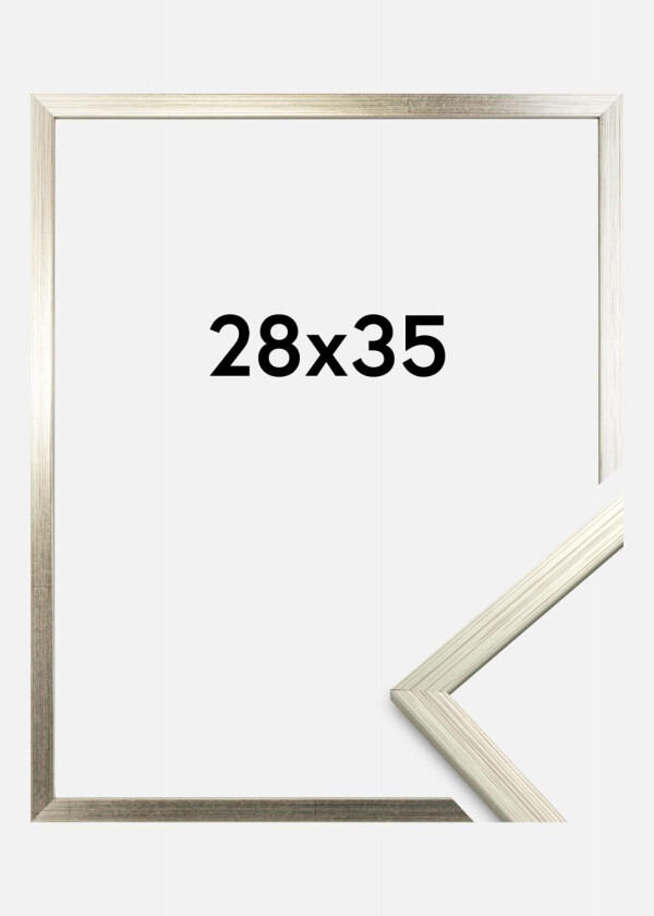 Ramme Edsbyn Akrylglass Sølv 28x35 Cm