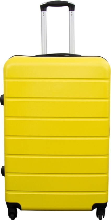 Stor koffert - Gul - Hardcase lettvektsplast koffert