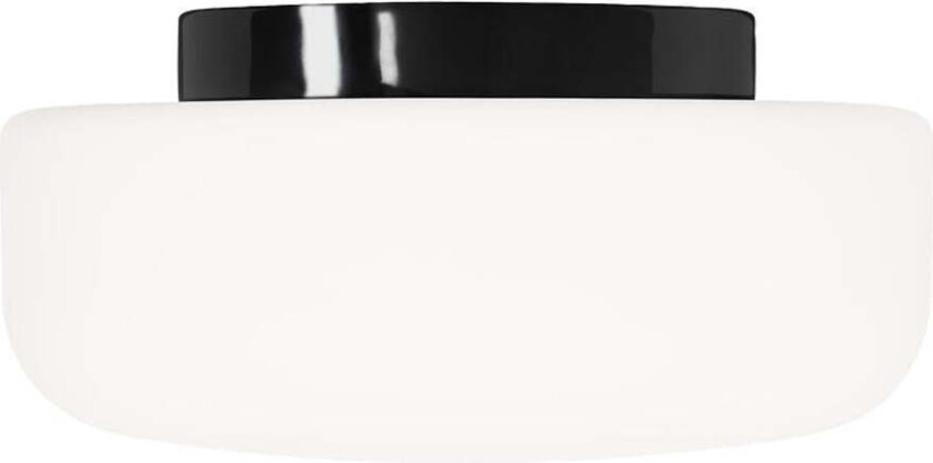 Tak- og vegglampe Solenne 360/175 LED 22W 3000K, sort, matt opal