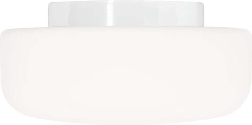 Tak- og vegglampe Solenne 360/175 E27 hvit, matt opalt glass