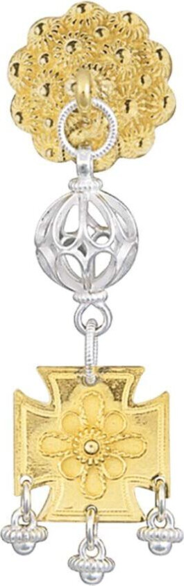 Halssølje Fana i 830 forgylt og hvitt sølv