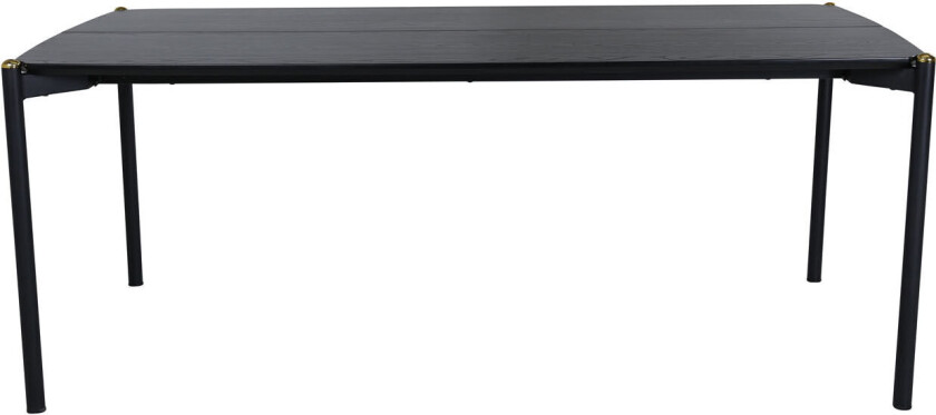 Pelle spisebord 90x190cm svart.