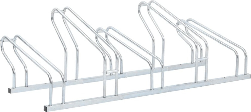 Bilde av Sykkelstativ for 5 sykler gulv frittstående galvanisert stål