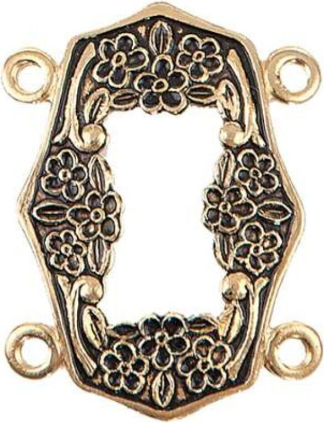 Løkenbunad, Beltestøl i 925 forgylt sølv med 2 mellomøsken