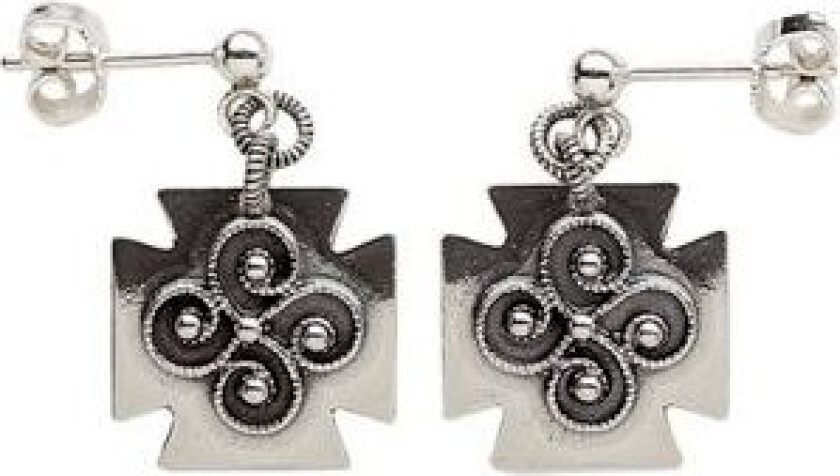 Øredobber Rogaland i 830 oksidert sølv