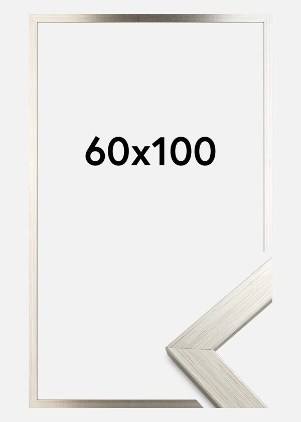 Ramme Silver Wood Akrylglass 60x100 Cm