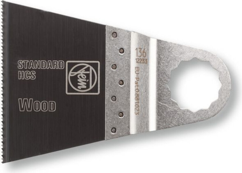 FEIN 63502136012, Sagblad, Plast, Tre, High Carbon Steel (HCS), 50 mm, 65 mm, 1 stykker