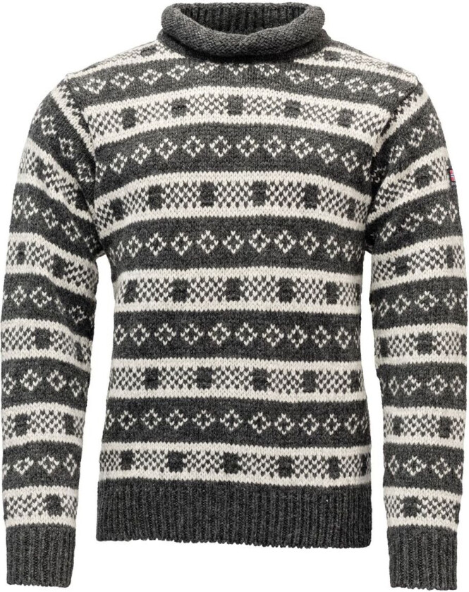 Alnes Wool Roll Neck Unisex Anthracite/Grey Melange S