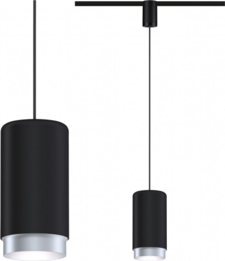 Corus, Spotlight på skinne, E27, 1 ampuller, Sort