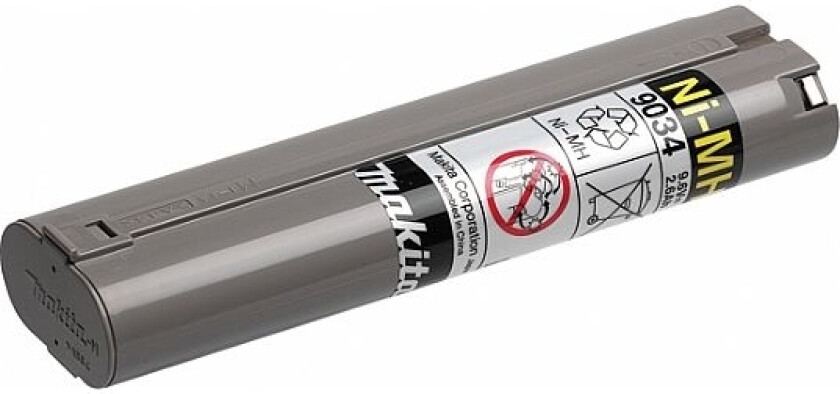 Ni-MH 9034 9.6V, Batteri, Nikkelmetallhydrid (NiMH), 2,6 Ah, 9,6 V, Grå, 1 stykker