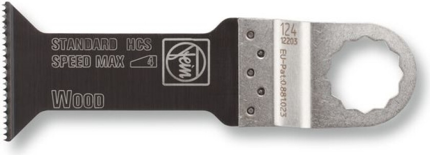 FEIN 63502124038, Sagblad, Plast, Tre, High Carbon Steel (HCS), 78 mm, 42 mm, 25 stykker