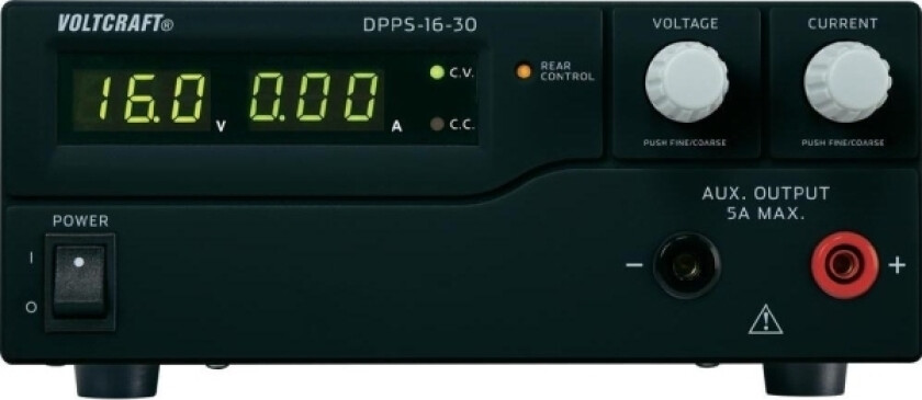 DPPS-16-30 laboratoriestrømforsyning, justerbar 1 - 16 V/DC 0 - 30 A 480 W USB programmerbar antall utganger 1 x (DPPS-16-30)