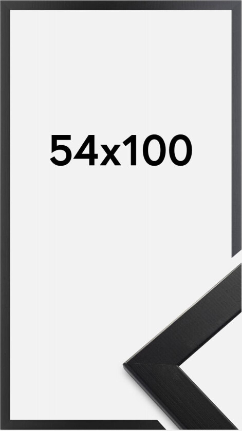 Ramme Trendline Akrylglass Svart 54x100 Cm