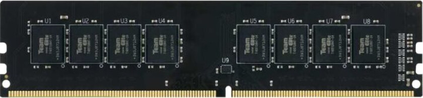 Team Elite DDR4-2666 - 8GB - CL19 - Single Channel (1 pcs) - Svart