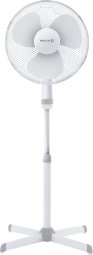 SENCOR Gulvvifte 40 cm diameter. Justerbar høyde